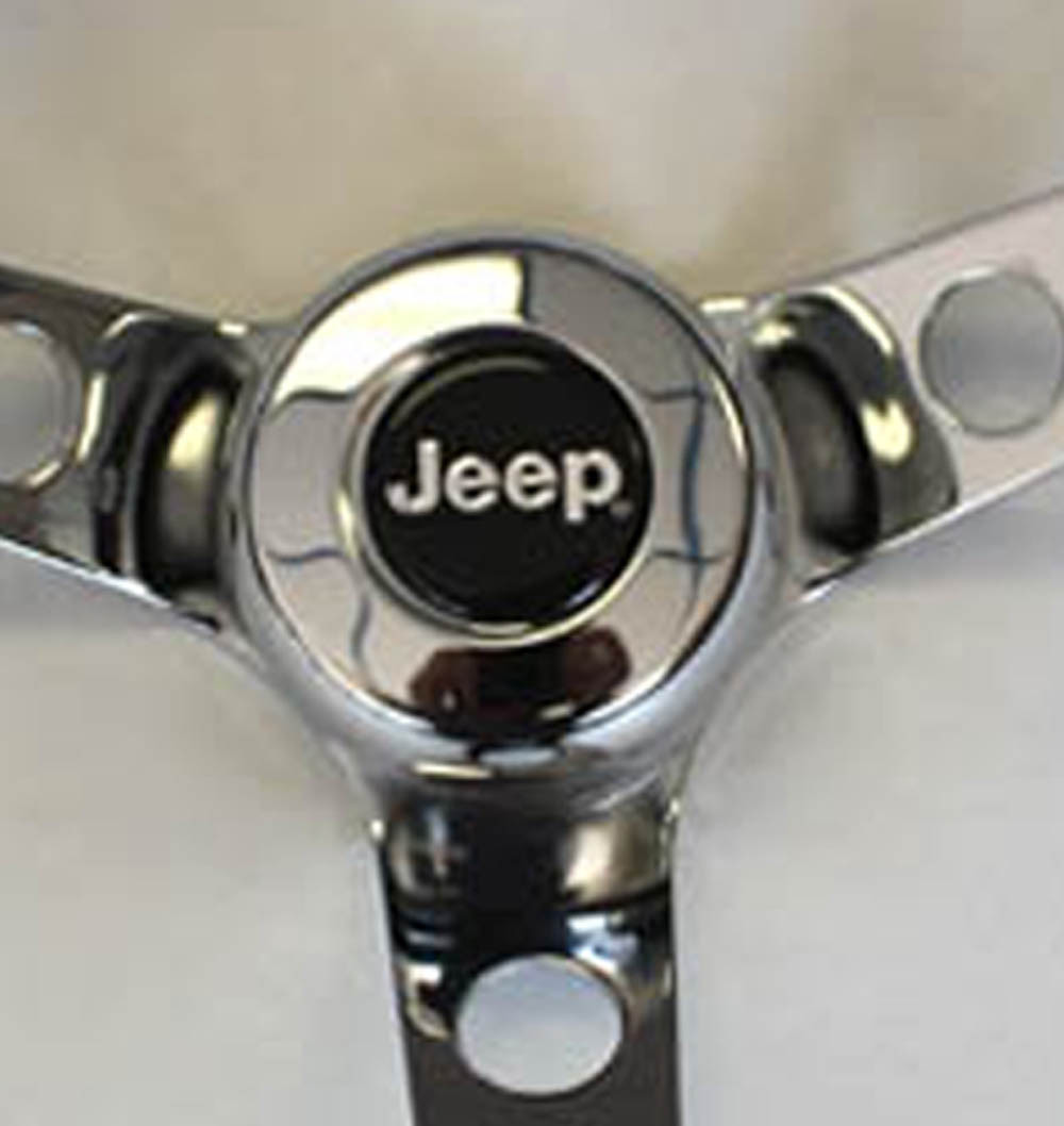 New! 1976-95 Jeep CJ5 CJ7 YJ Classic GRANT Black Steering Wheel 13 1/2″ Horn Kit