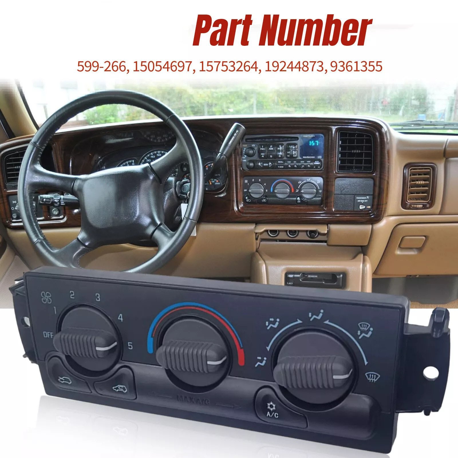 100% Brand New and High Quality AC Climate Control Module Panel For GMC Sierra