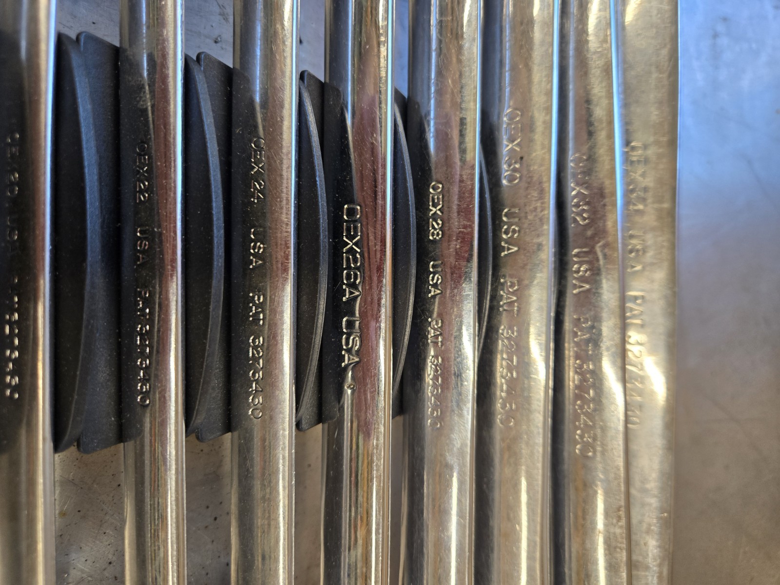 Snap-On 17 piece Combination OEX standard Length wrench set