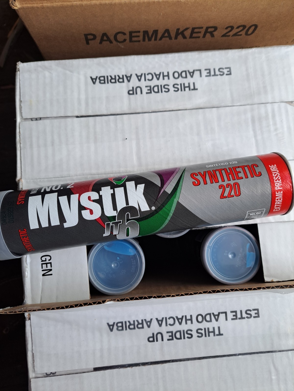 10 Pack Mystik JT-6 Synthetic ISO 220 Grease; Hi-Temp Grease; (10) 14oz tubes