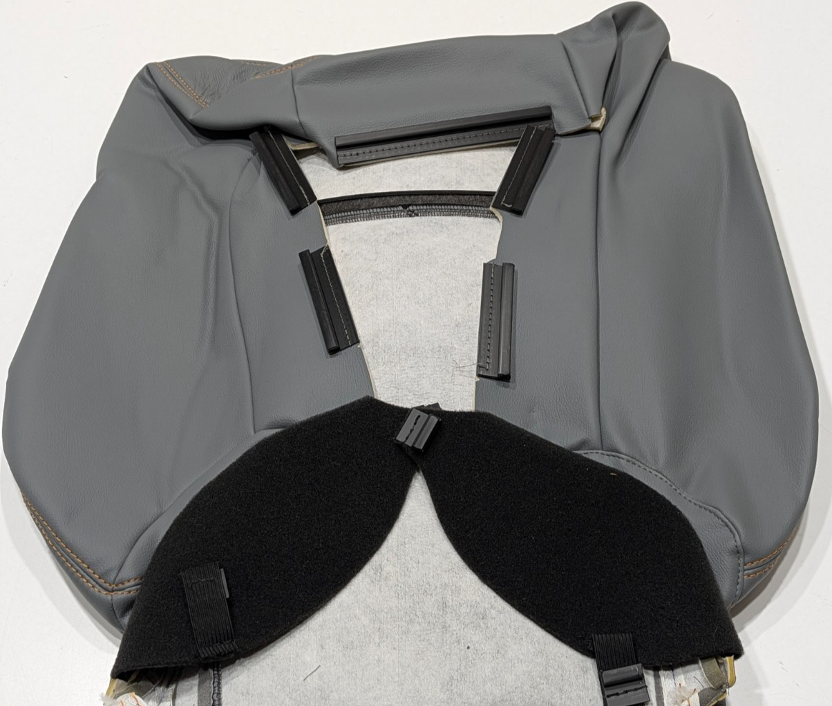 For Dodge Challenger RT GT Scat Pack 2015-2023 Gray Leather Seat Covers NT12