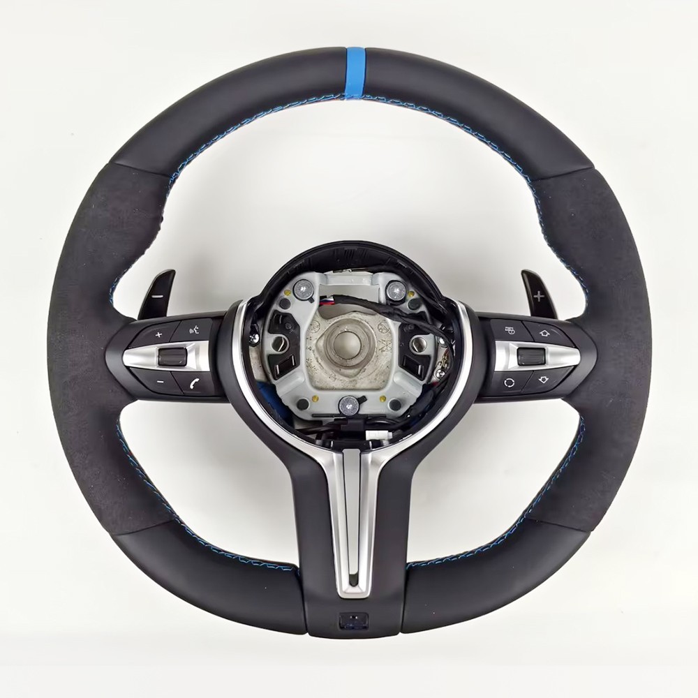 Car Steering Wheel Upgrade For BMW E87 E81 E90 E92 E84 E70 E71 With Paddle Shift