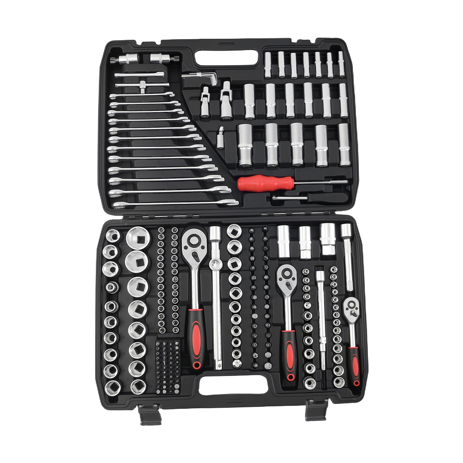 216PCS Auto Mechanic Socket Wrench Set 1/4 3/8 1/2 DR Tool Kit w/Case