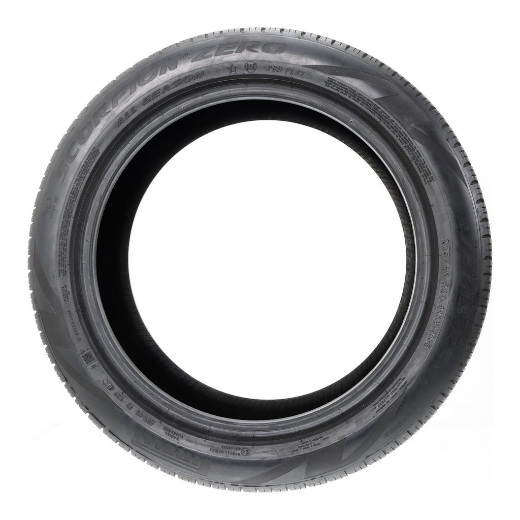 Set of (4) Used 275/45R20 Pirelli Scorpion Zero Run Flat 110H – 6.5-7.5/32