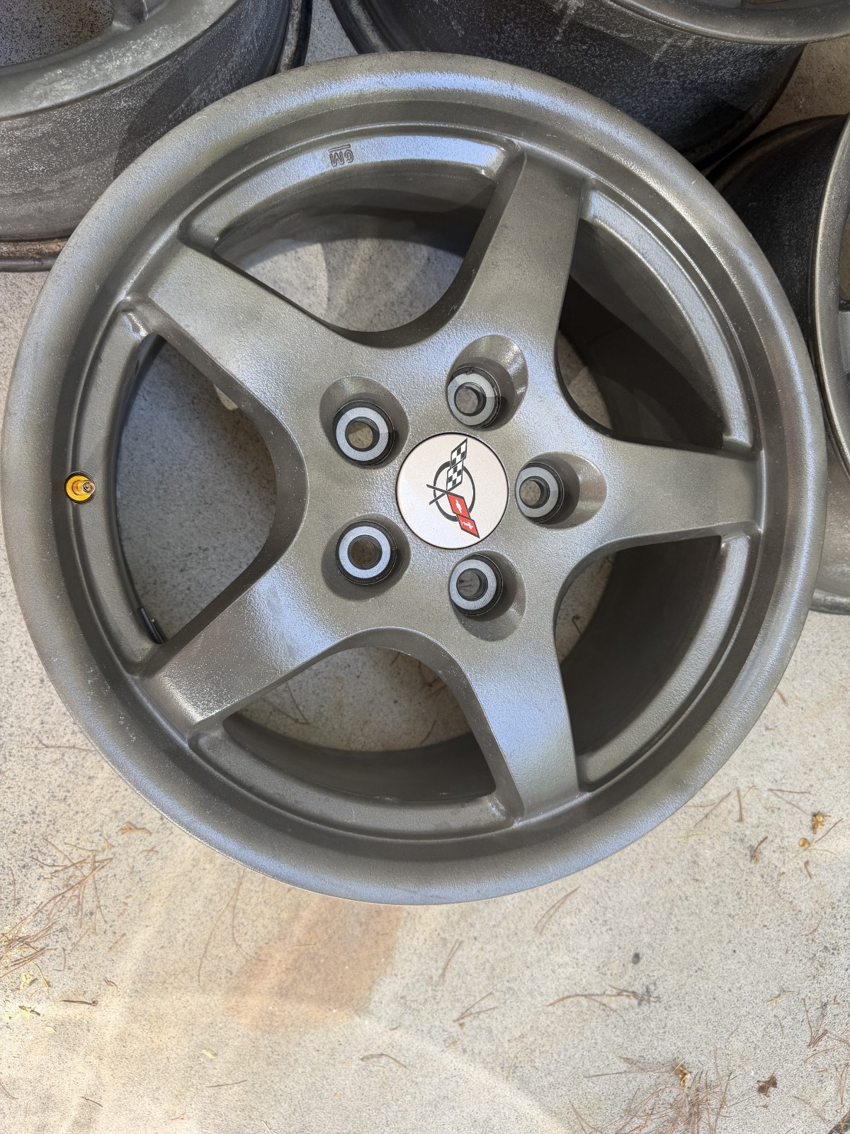 1998-2004 -Four (4) C5 Corvette 17X8.5 Magnesium Wheels For Square Setup 17Lb Ea