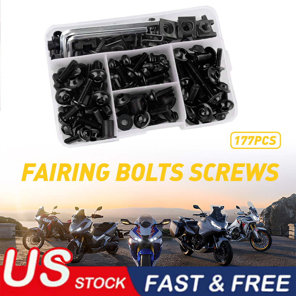 177pcs Fit For Yamaha Motorcycle M6 M5 Complete Fairing Bolts Kit Screws Nut Set