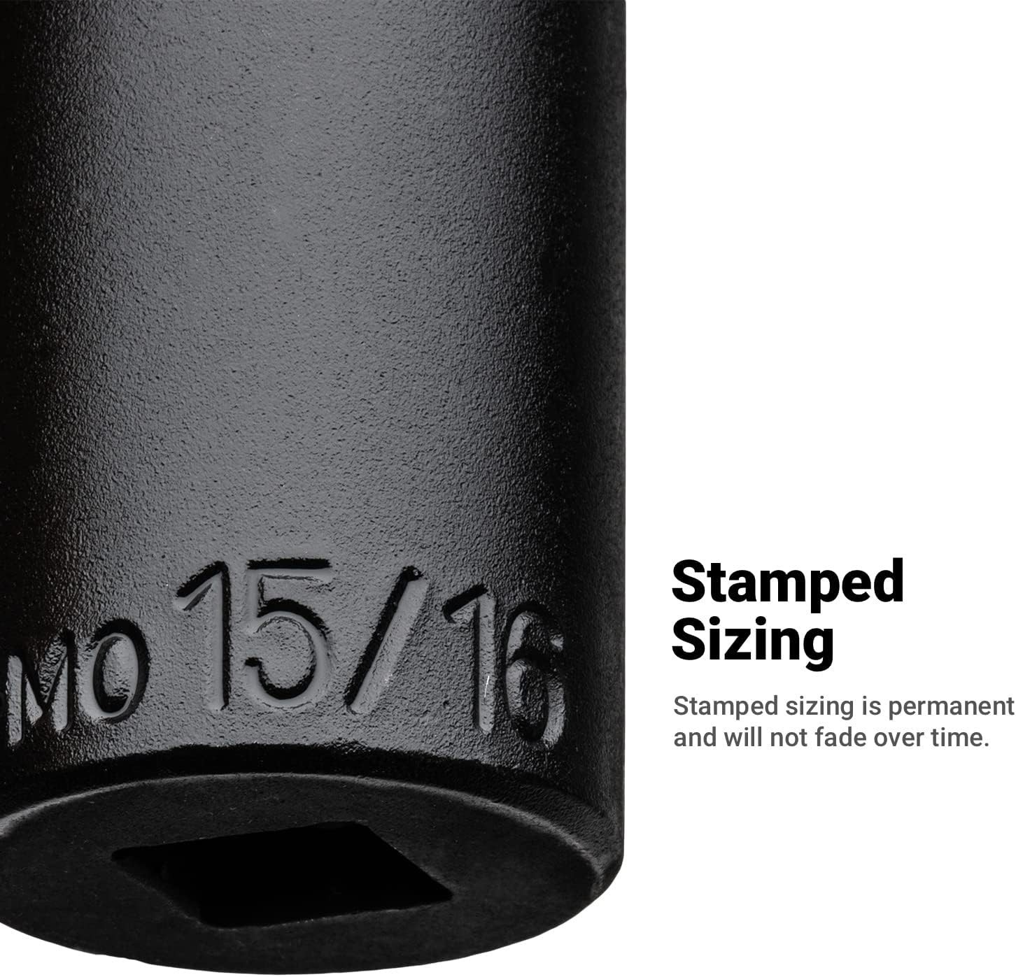 Durable 1/2-Inch Impact Socket – Professional Grade, Manganese Phosphate Coated
