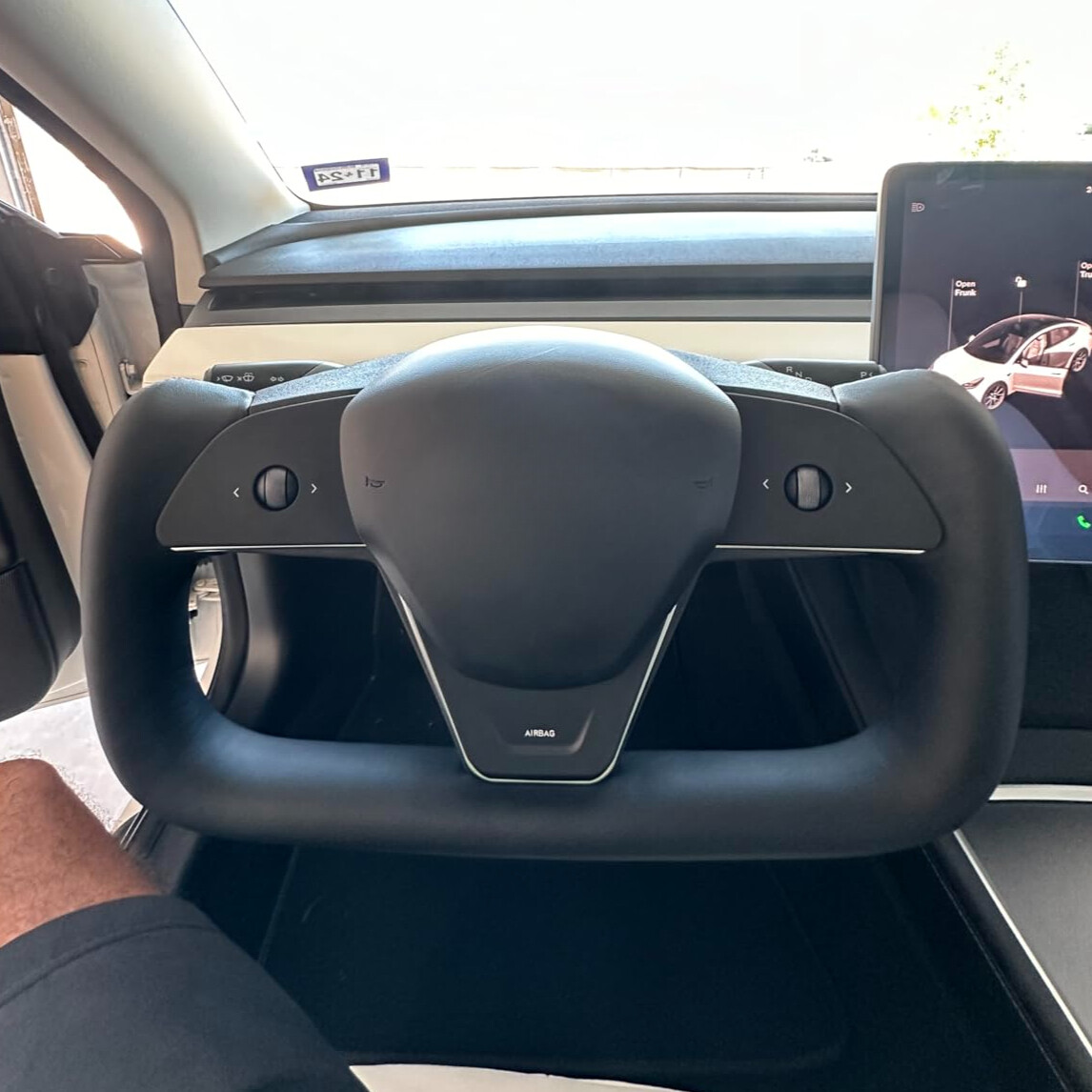 Upgrade YOKE Steering Wheel Fit Tesla Model 3 Model Y 2016-2022 with Heated