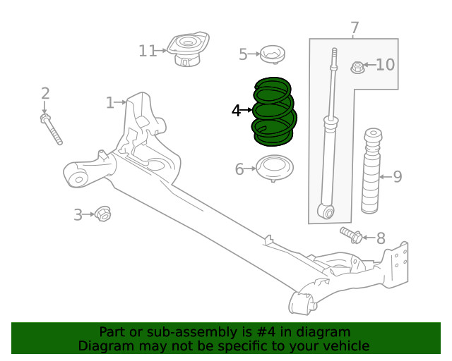 Genuine Nissan Coil Spring 55020-5EE0A