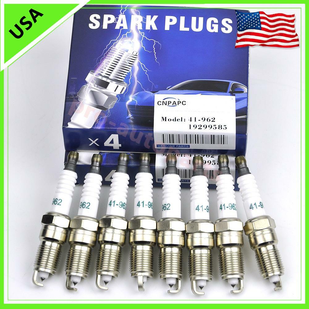 8PCS CNPAPC REAL IRIDIUM SPARK PLUGS 41-962 19299585 FITS GMC CHEVY BUICK HUMMER