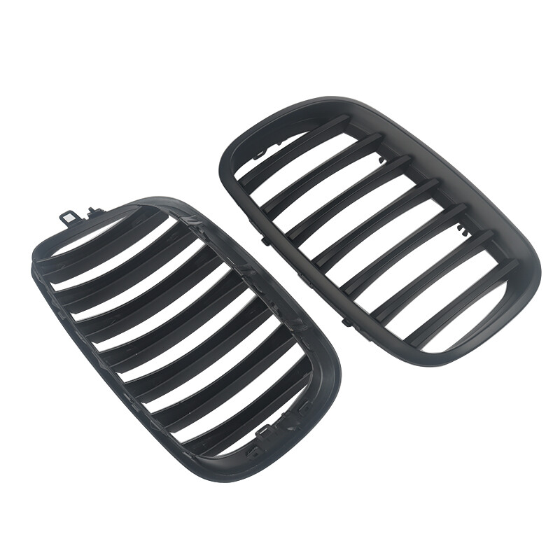 For BMW X5 E70 X5M X6 E71 E72 2007-2013 Matte Black Front Hood Kidney Grilles