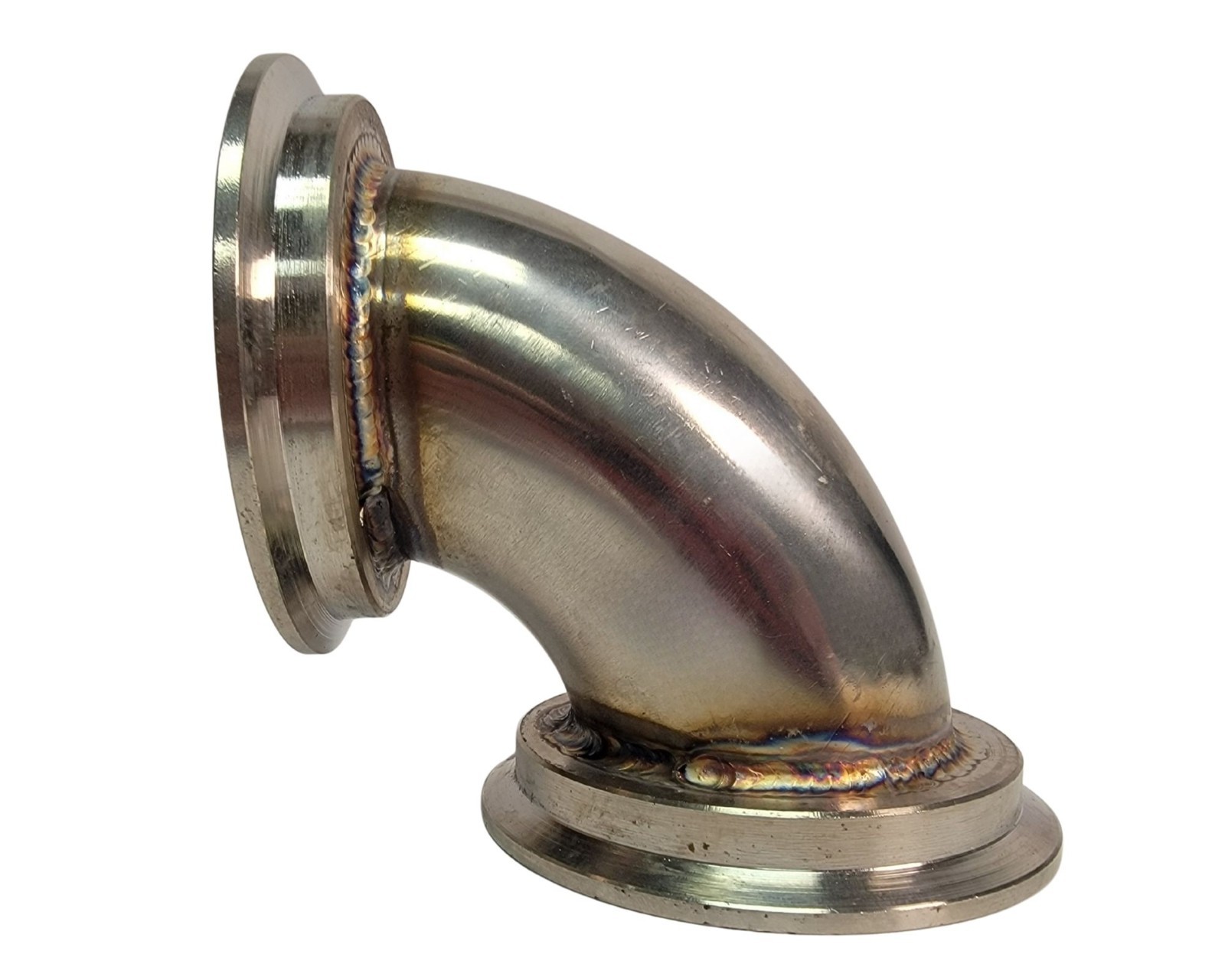 Wastegate Adapter | 45 Degree Rotational | 60mm Stainless Steel V-Band Flange