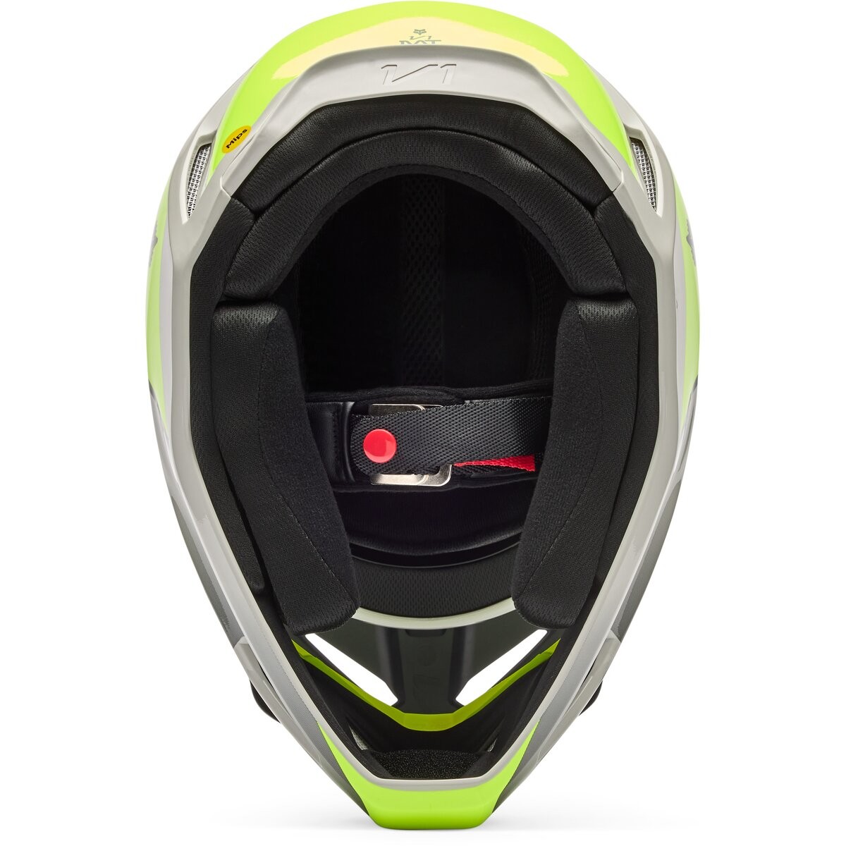 Fox Gray/Yellow V1 Collect Helmet 36380-086-M