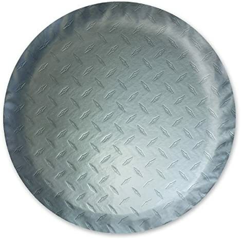 ADCO 9757 Diamond Plated Vinyl Spare Tire Cover Size J