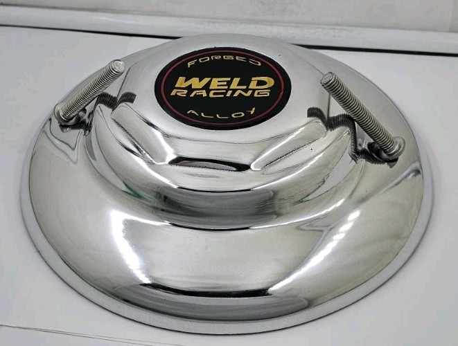 WELD RACING CENTER CAP # 8 ” INCH X 1 7/8 ” INCH POLISHED WHEELS