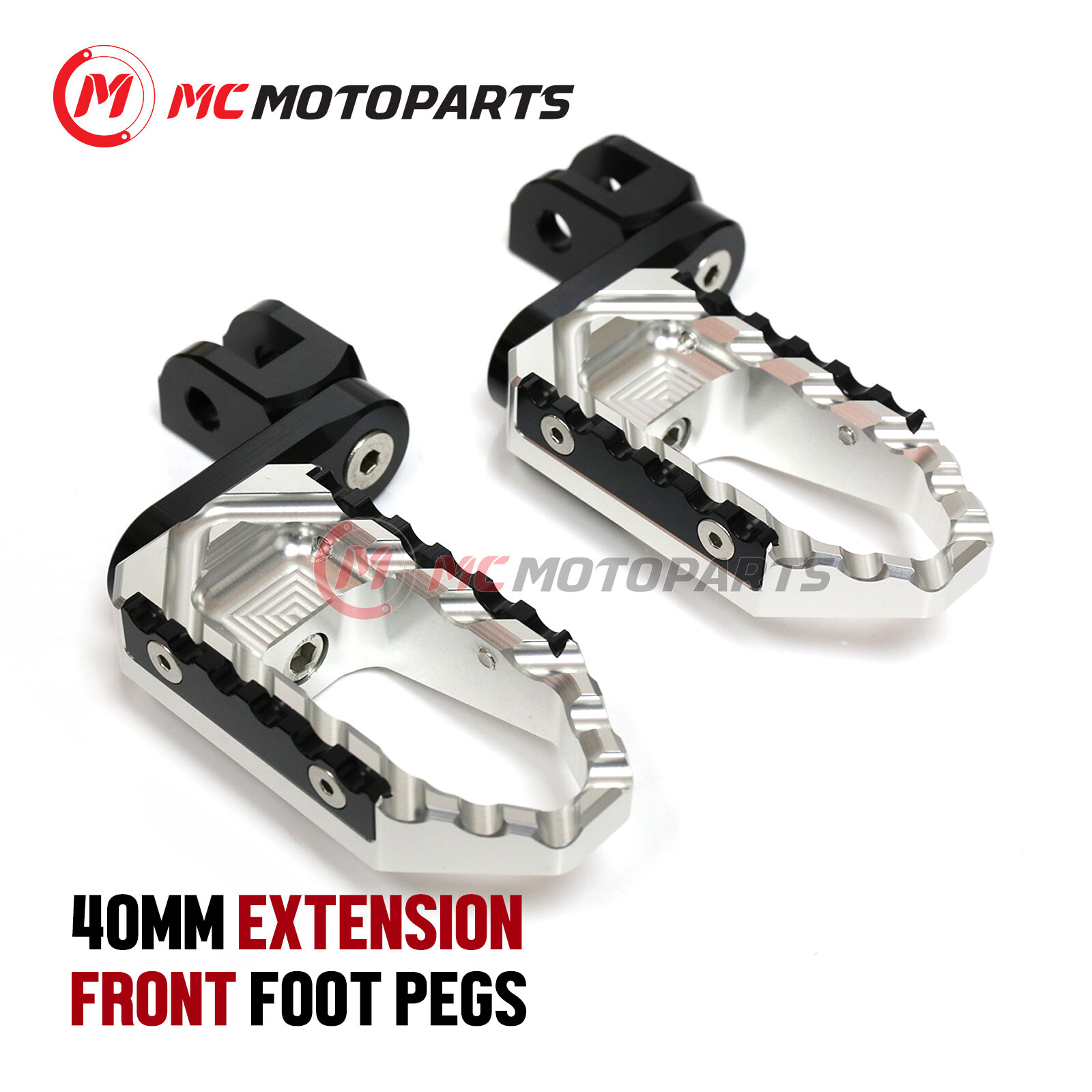 TRC 40mm Lowering Wide Rider Foot Pegs For Ducati Multistrada 1260 /S 2018-2020
