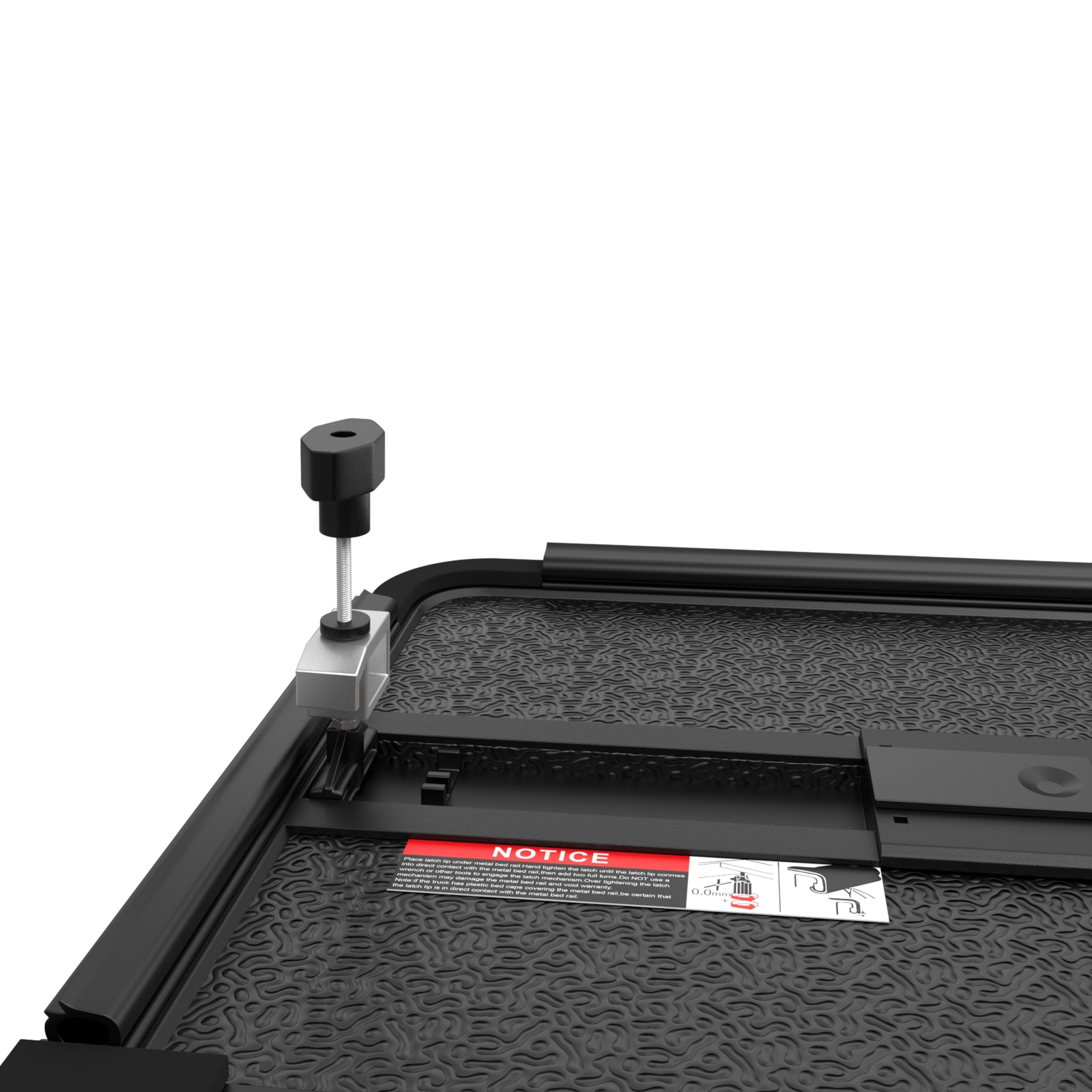 5.7/5.8FT Hard Tonneau Cover Truck Bed For 2017-2023 Nissan Titan 4-Fold W/Light