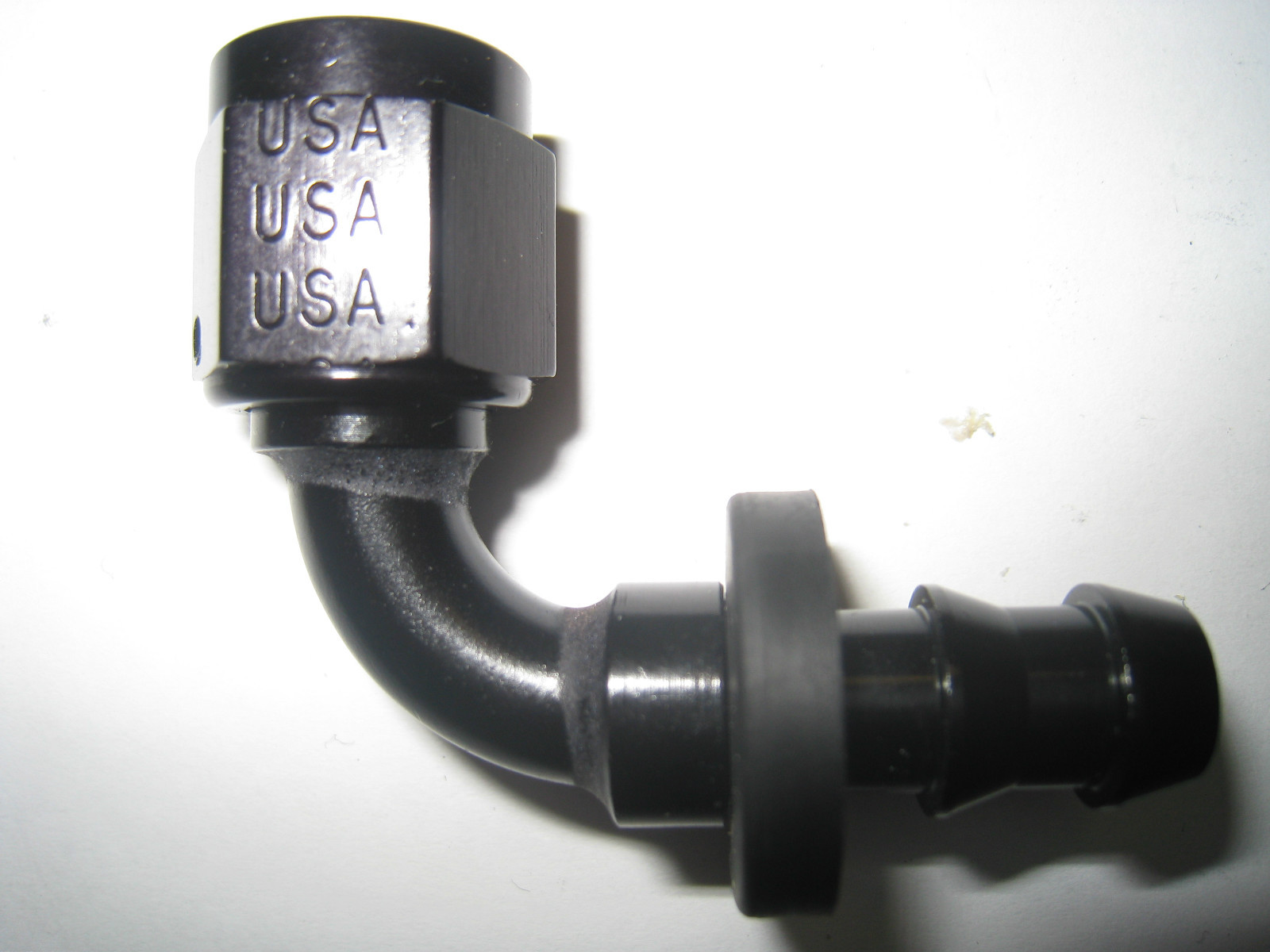 Andrews Motorsports,Legends Race Car, Twist-Tite 6AN x 90 Degree Hose End Black