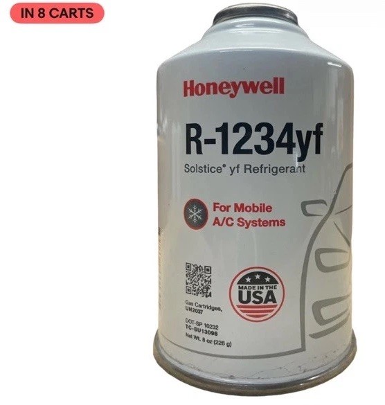 Honeywell R-1234YF Solstice Refrigerant 1 Can 8oz Freon Made in USA – Automotive