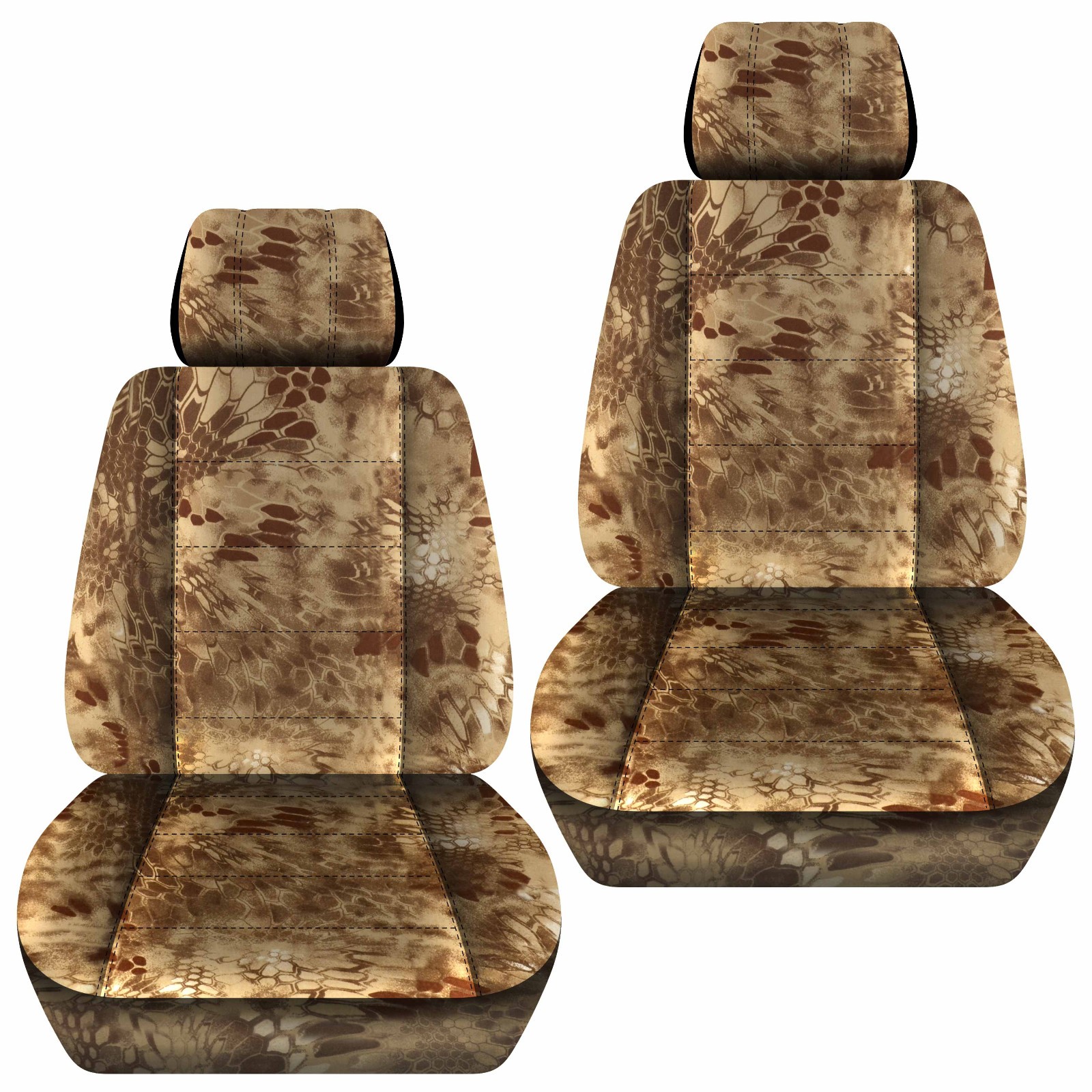 Custom-fit Front Truck seat covers Kryptek camo tan fits Toyota Tundra 2007-13