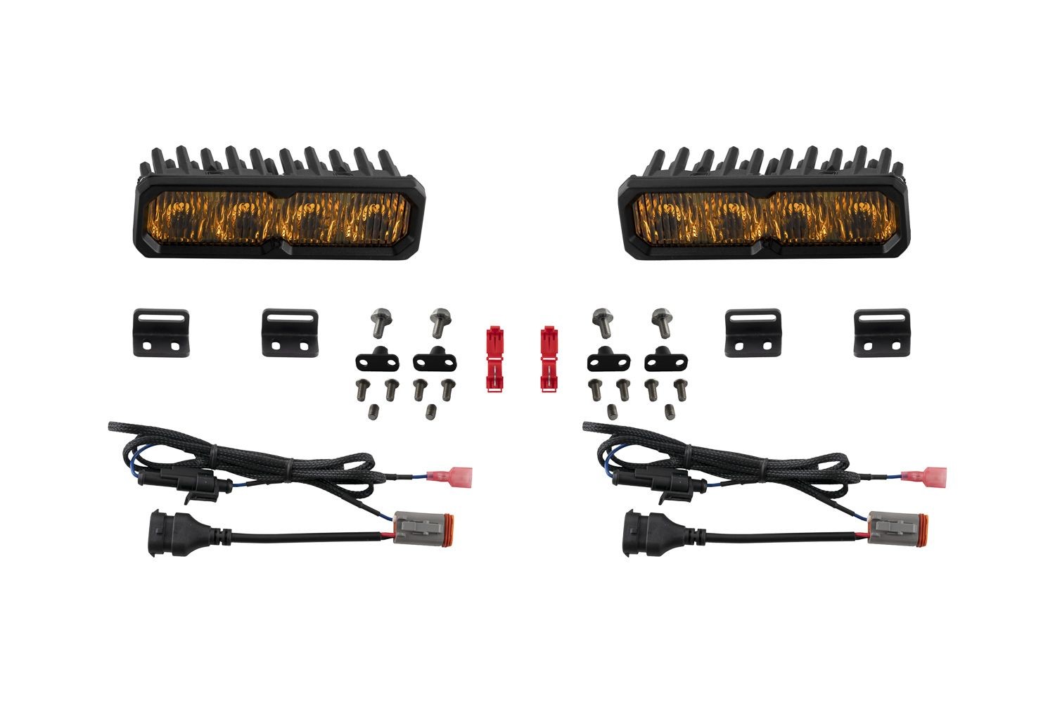 SS6 Sport SAE Yellow LED Fog Light Kit for 22-26 Toyota Tundra Diode Dynamics