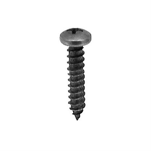 Tapping Screw, #6 x 3/4″ Phillips Pan Head, A/AB Tip, Black Oxide (Qty: 100)