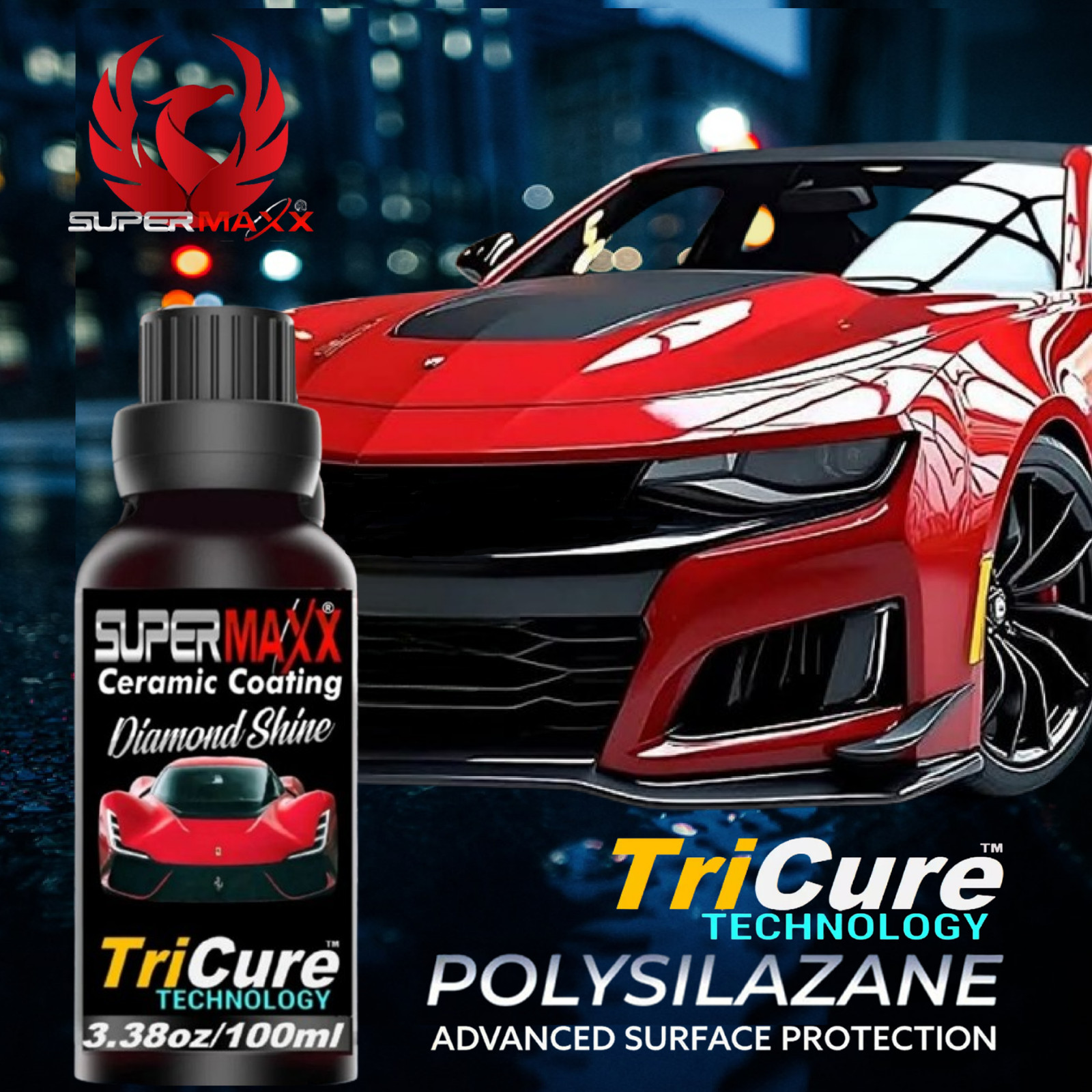 CERAMIC PRO GRADE CAR COATING ‘ADVANCED POLYSILAZANE “PAINT PROTECTION”- 100 ML