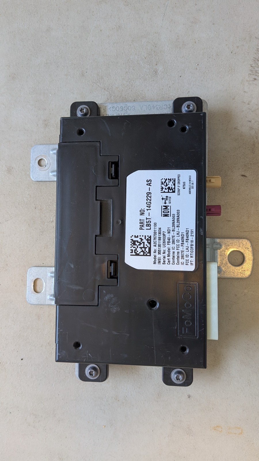 2020-2024 Ford Explorer Lincoln Telematics Control Module TCU OEM LB5T-14G229-AS