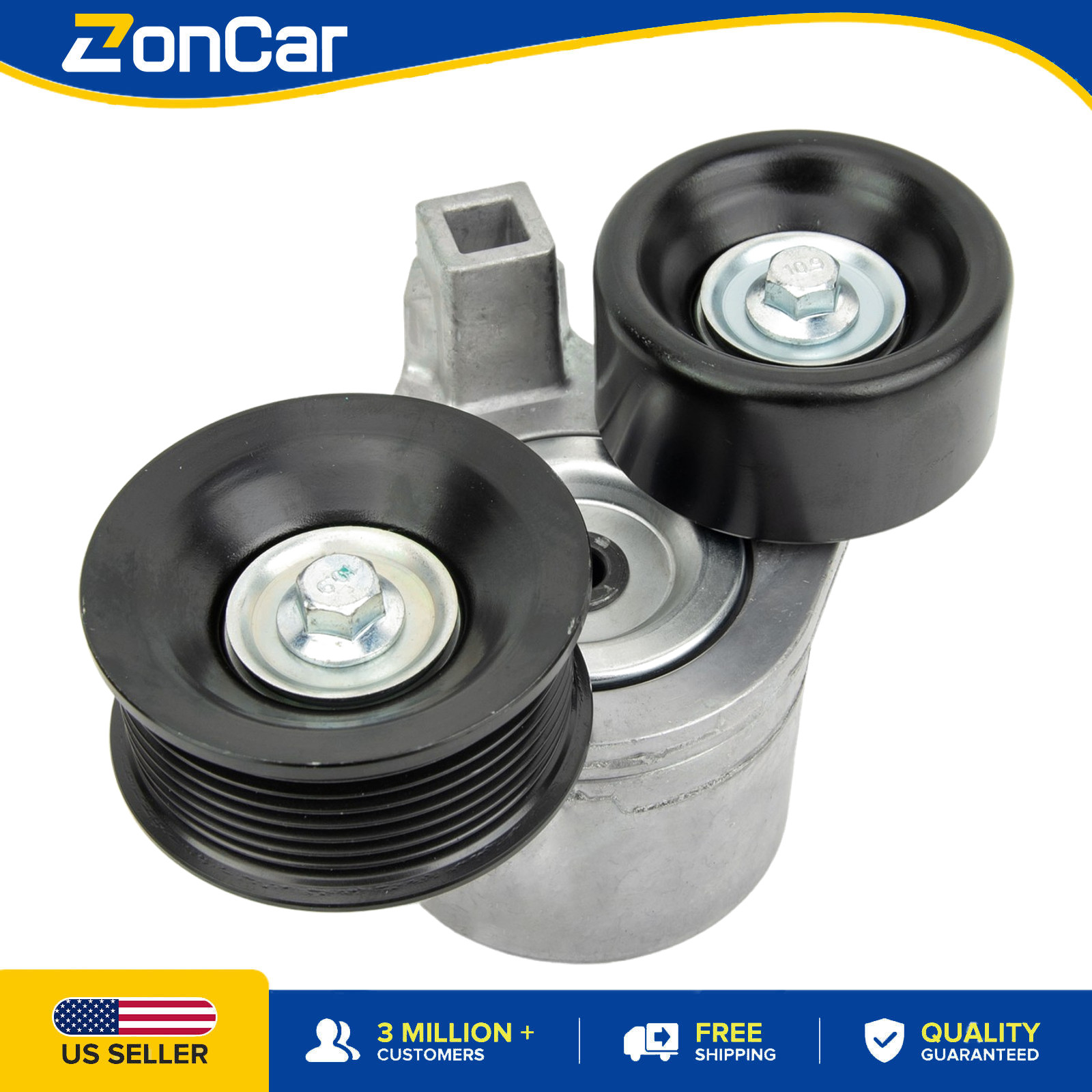 Belt Tensioner w/ Pulley For 99-03 Ford F250 F350 7.3T 2000-03 Excursion BT50