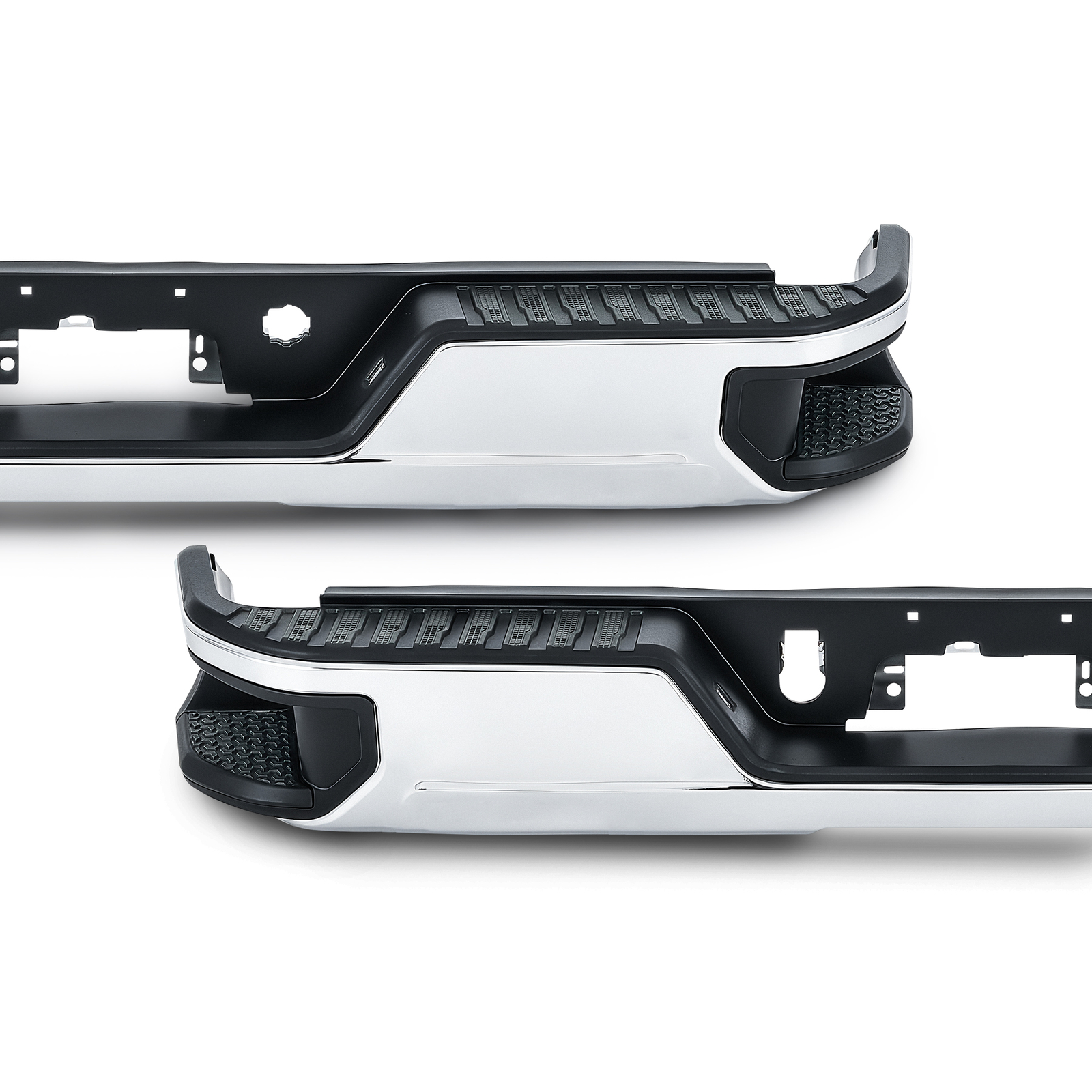 PREENEX NEW Chrome Rear Bumper For 2019-2025 Chevy Silverado GMC Sierra