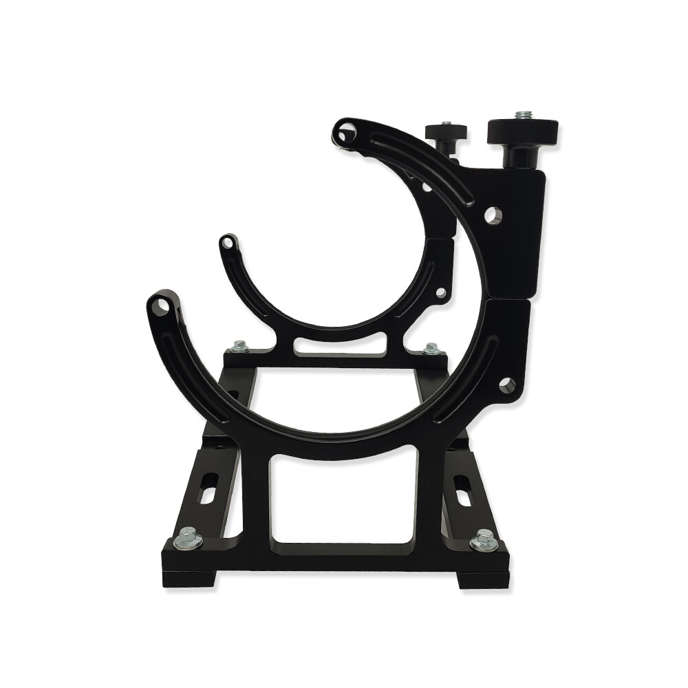 7″ Aluminum Nitrous Oxide Single Bottle Holder Bracket Black Anodized