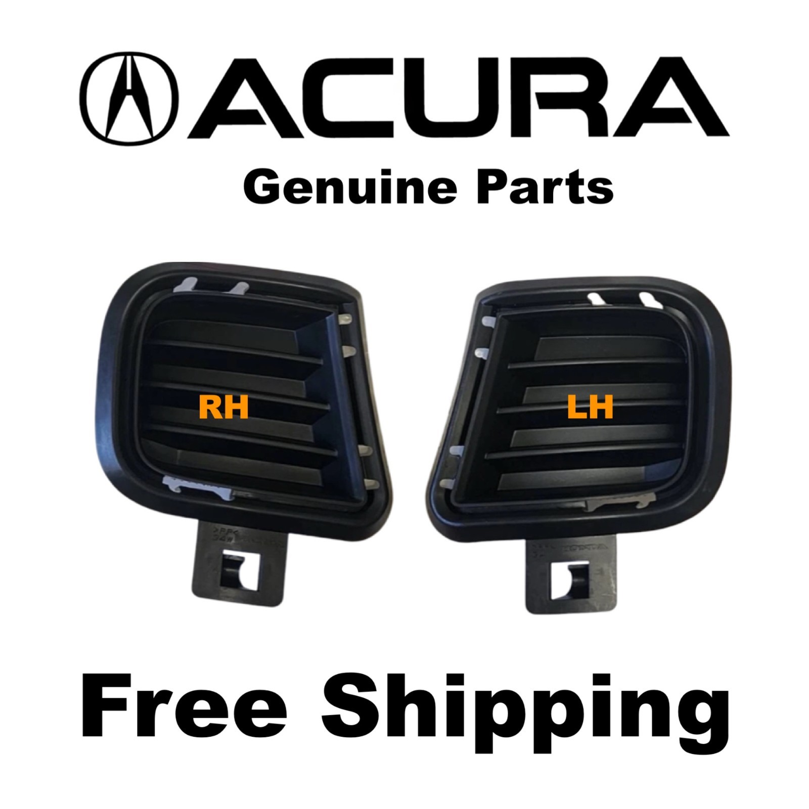2006-2008 ACURA TSX Bumper Intake Duct Covers RH + LH Set 06-08 Genuine OEM