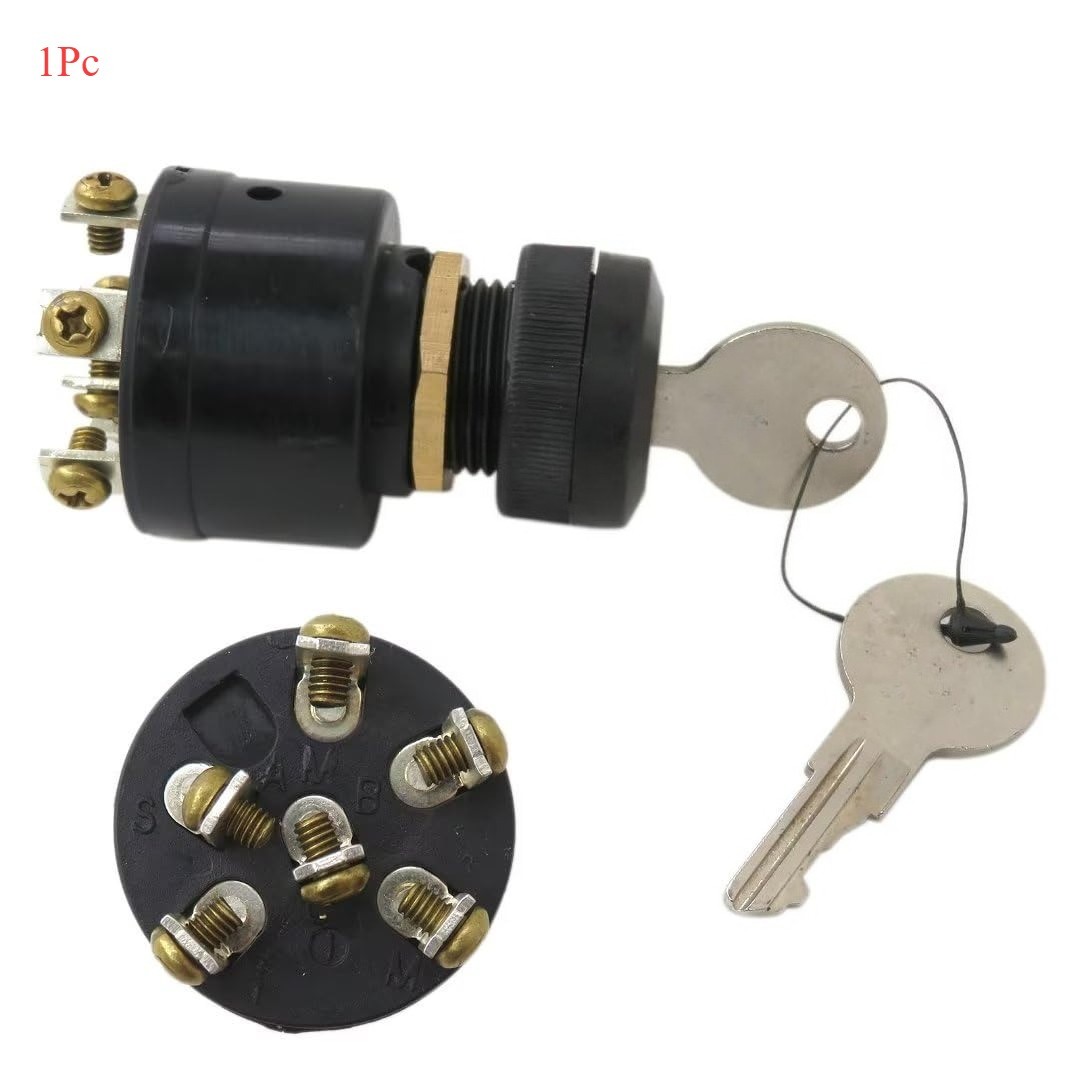 Boat Ignition Key Switch Push to Choke Mercury Outboard Off-On-Start 6 Terminals