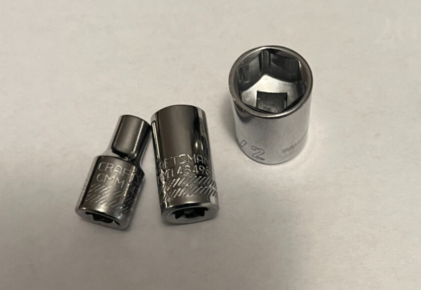 CRAFTSMAN Shallow Socket, Metric, 1/4-Inch Drive, 6-Point New