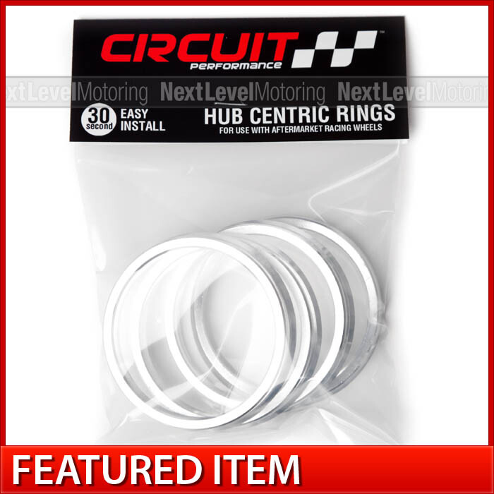 Circuit Performance 72.6 72.56 / 57.1 Aluminum Hub Centric Rings (Set of 4)