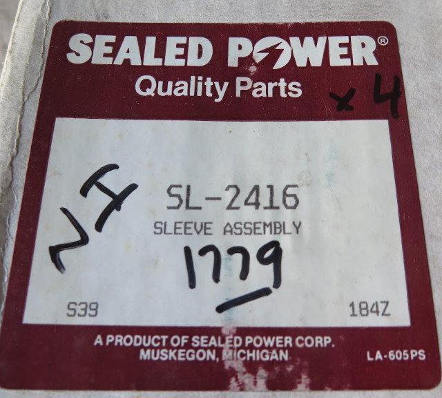 Sealed Power SL-2416 Sleeve Assembly (15-B1)