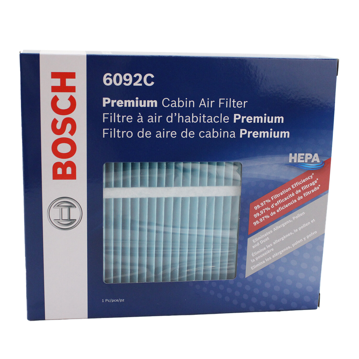 Bosch Cabin Air Filter 6092C For Subaru Impreza Toyota C-HR Corolla Prius Prime