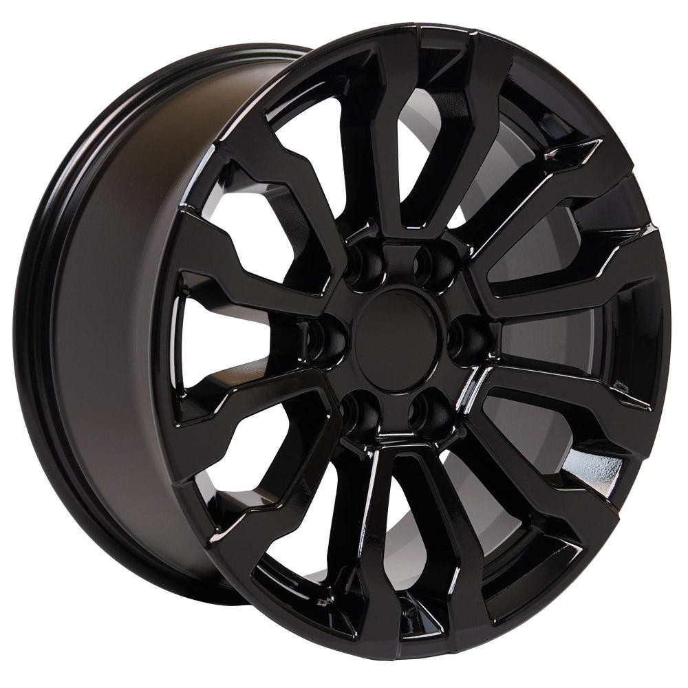 18×8.5 Black 5909 Rim Fits 1999-2021 GMC Yukon Sierra AT4 style