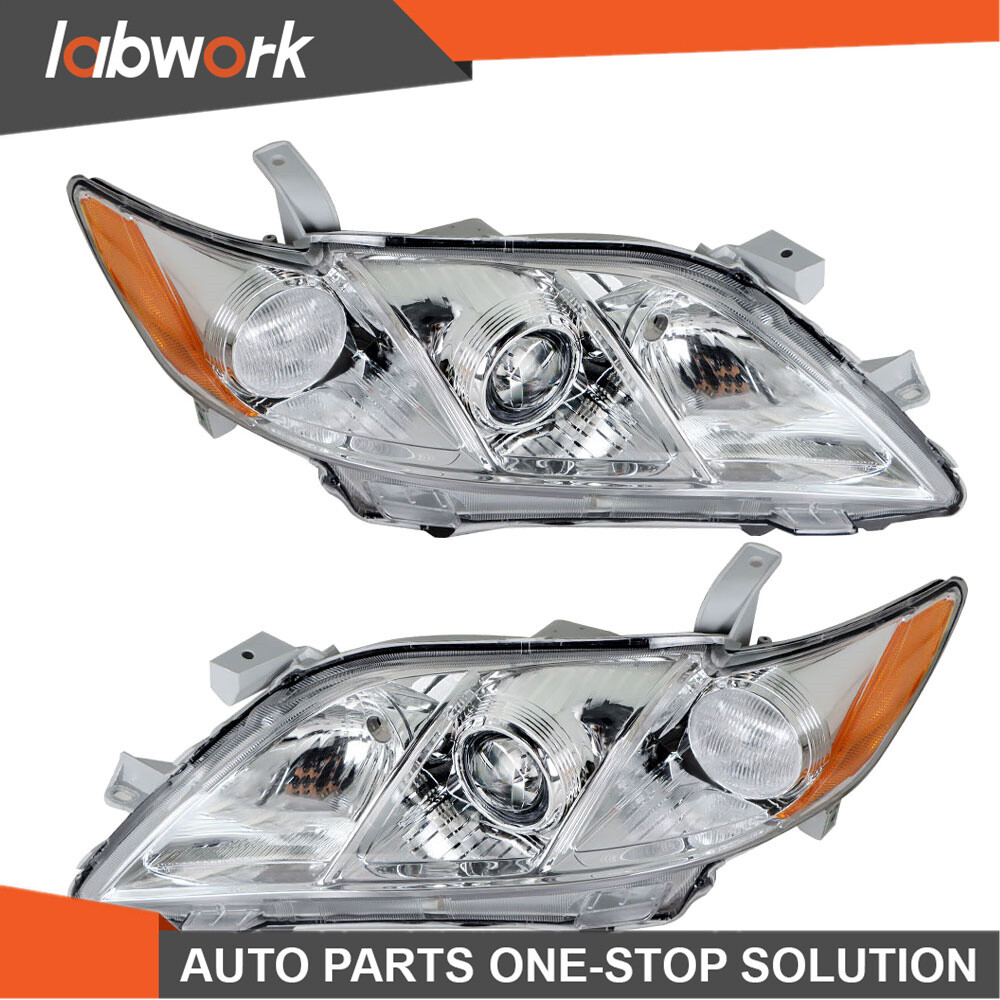Labwork Headlight For 2007-2009 Toyota Camry Left & Right Side Projector Lamps