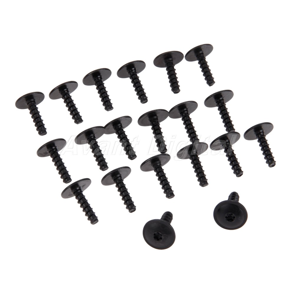 20 x Black Screws Metal Fit for many / models Length 1.9cm N90775001