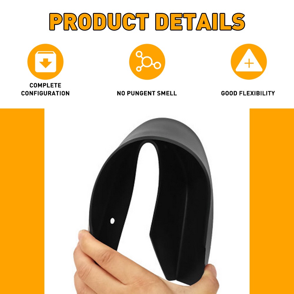 8PCS Car Mud Flaps Universal Splash Guards Soft Protectors W/ Screws Tool Black