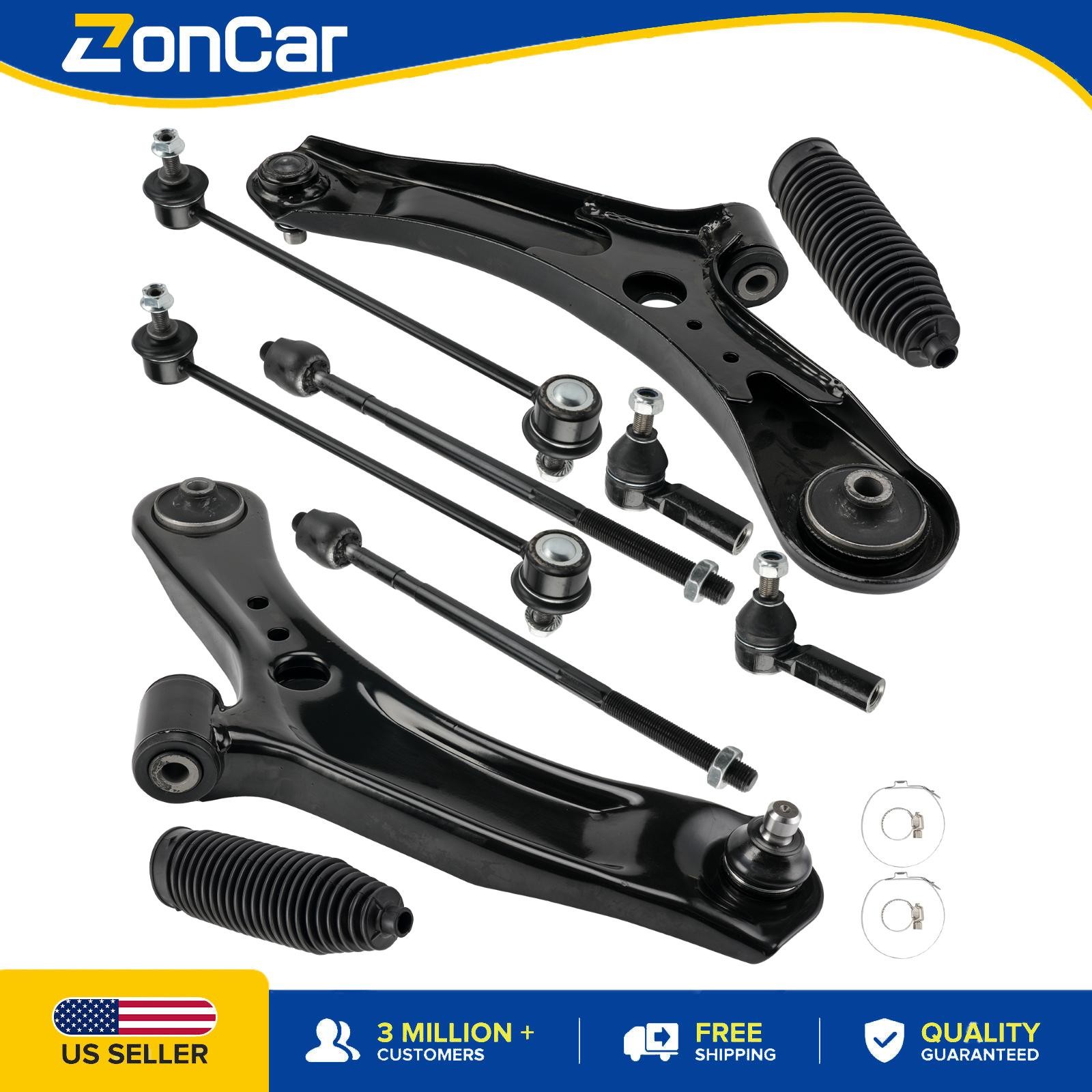 10x Front Lower Control Arm & Ball Joint Suspension Kit For Suzuki SX4 2007-2013