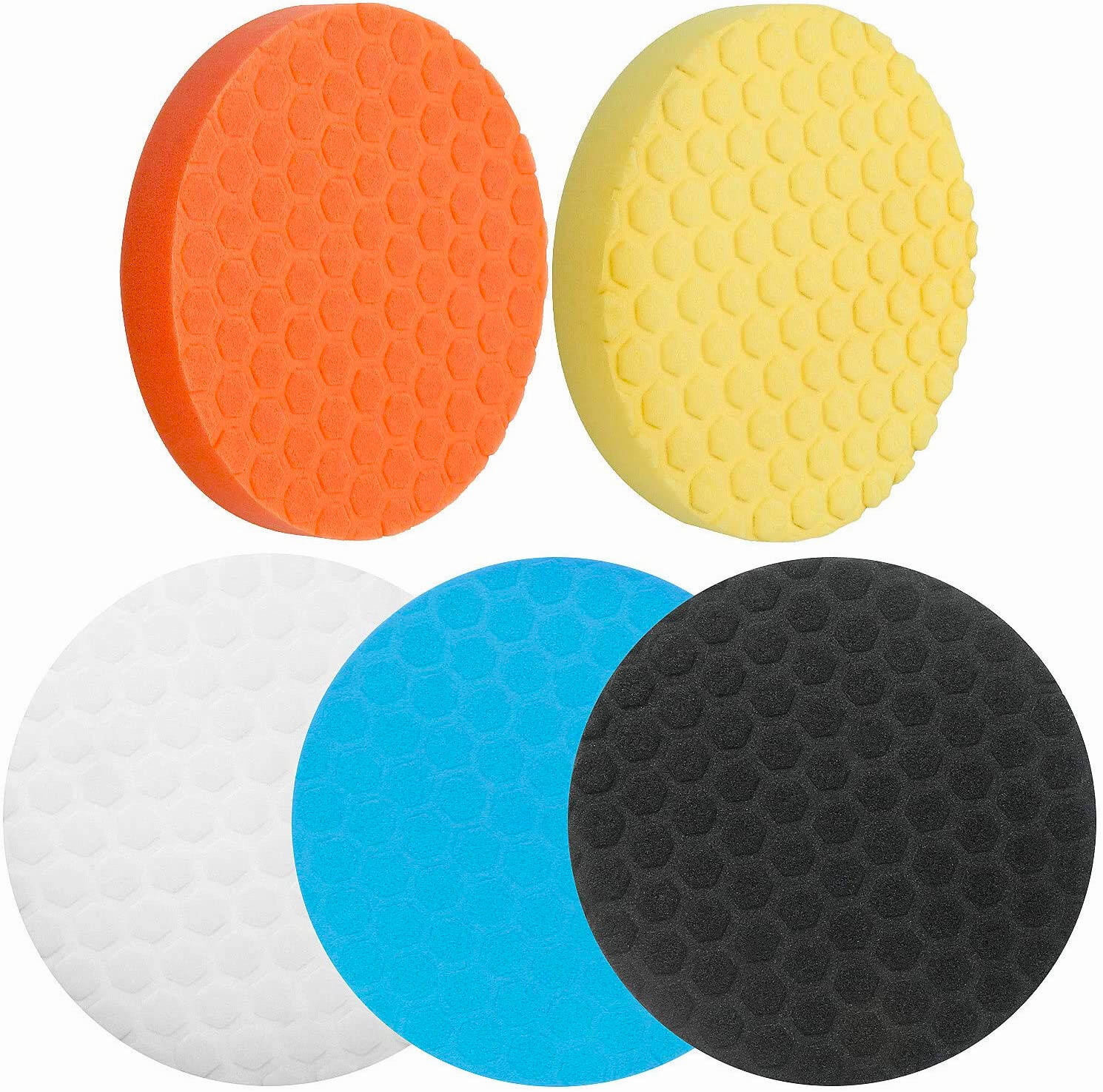 Polishing Pad 7″ Car Waxing Polish Foam Sponge Kit Buffer Polisher Buffing Wheel