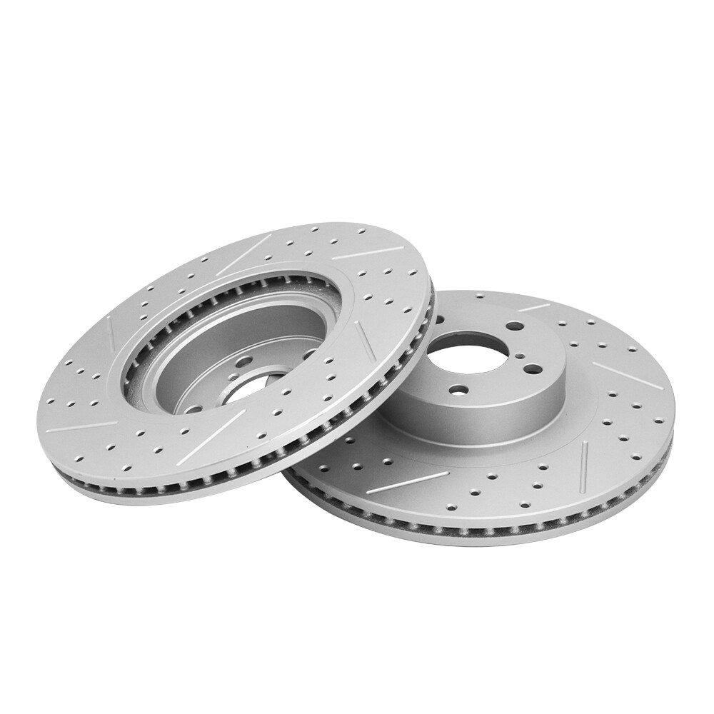 Front Rear Drilled Brake Rotors & Ceramic Pads For Subaru Legacy Outback Impreza
