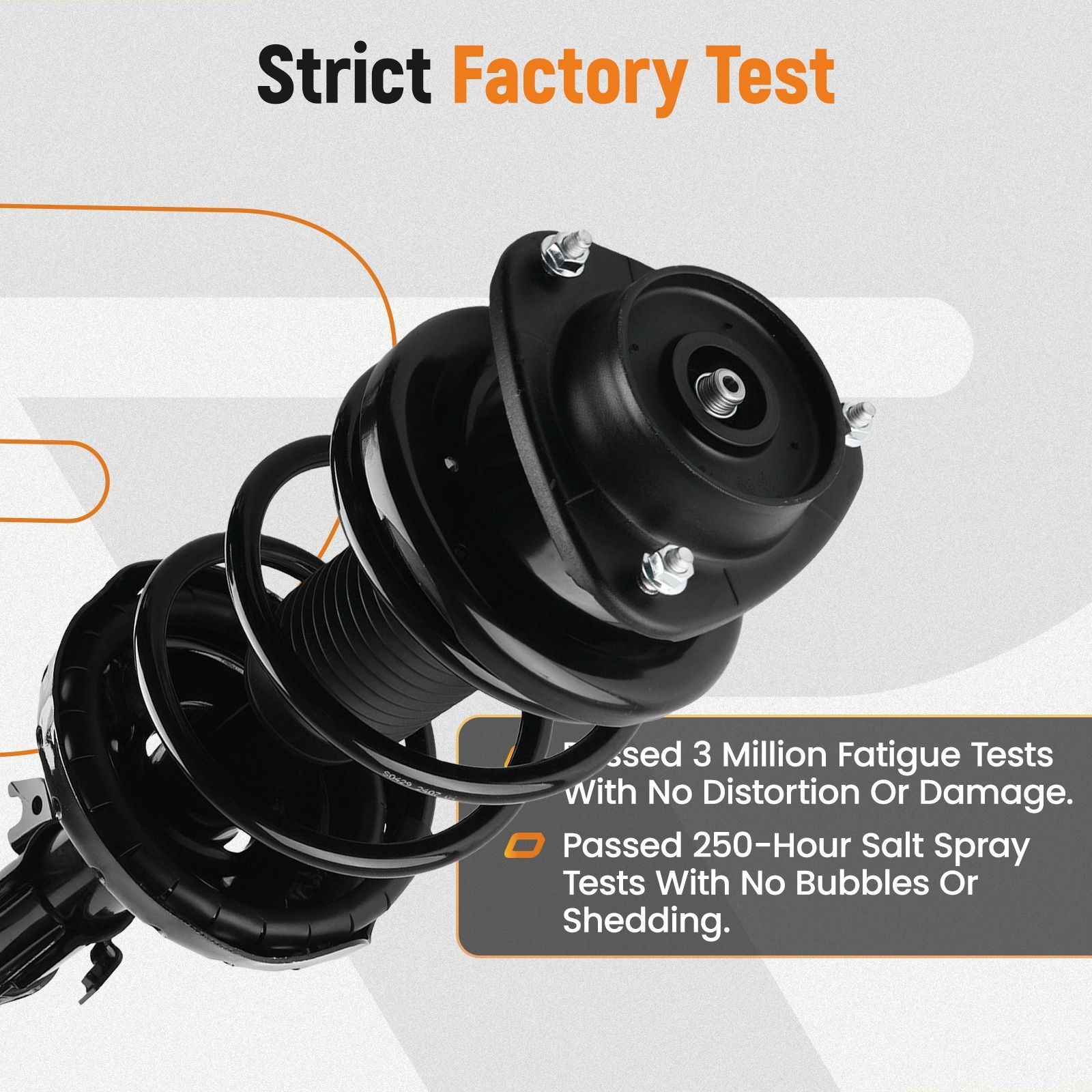 Front Pair Complete Struts Coil Springs Suspension for 2004-2005 Subaru Forester