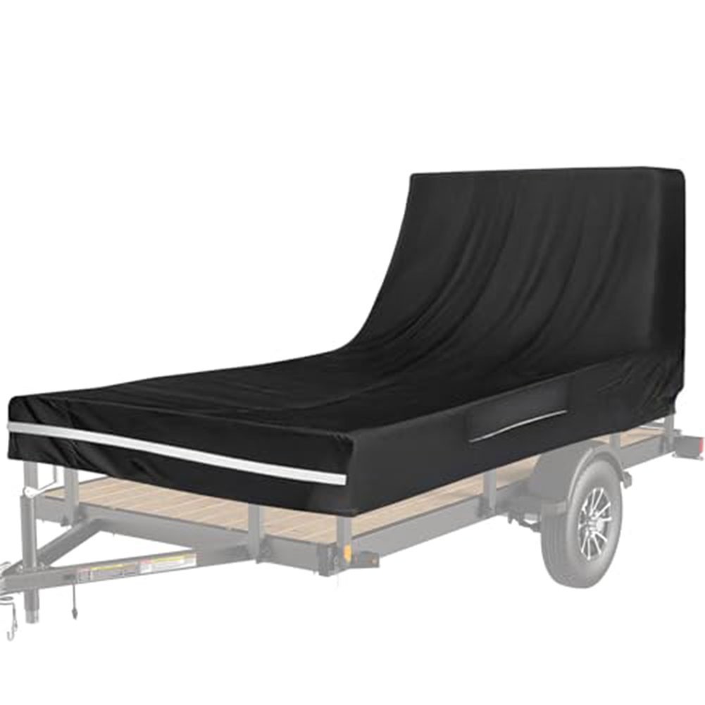 Tipper Trailer Cover Waterproof Oxford Fabric Fits 7 by 12 Foot Trailers Black