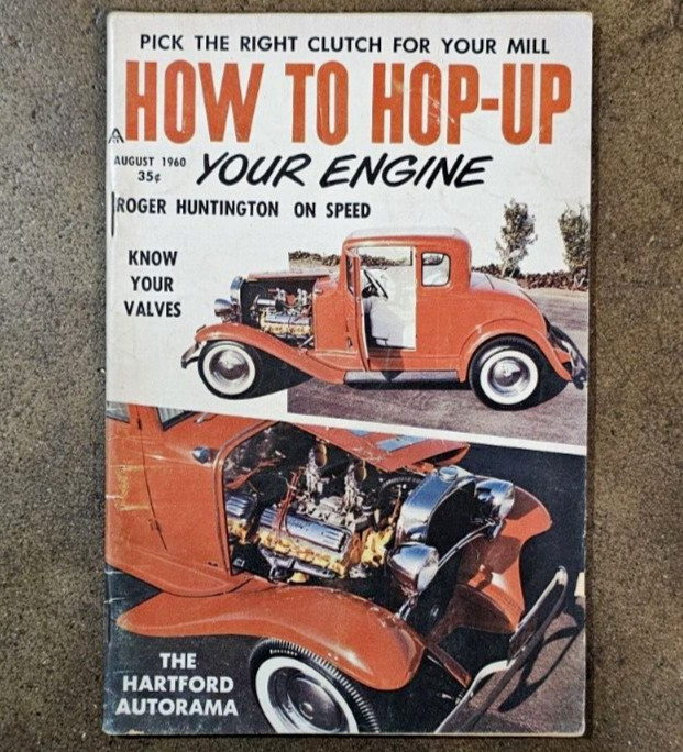 Vintage 1960 HOT ROD Drag Racing Magazine SUPERCHARGERS How To NHRA 1934 Pickup