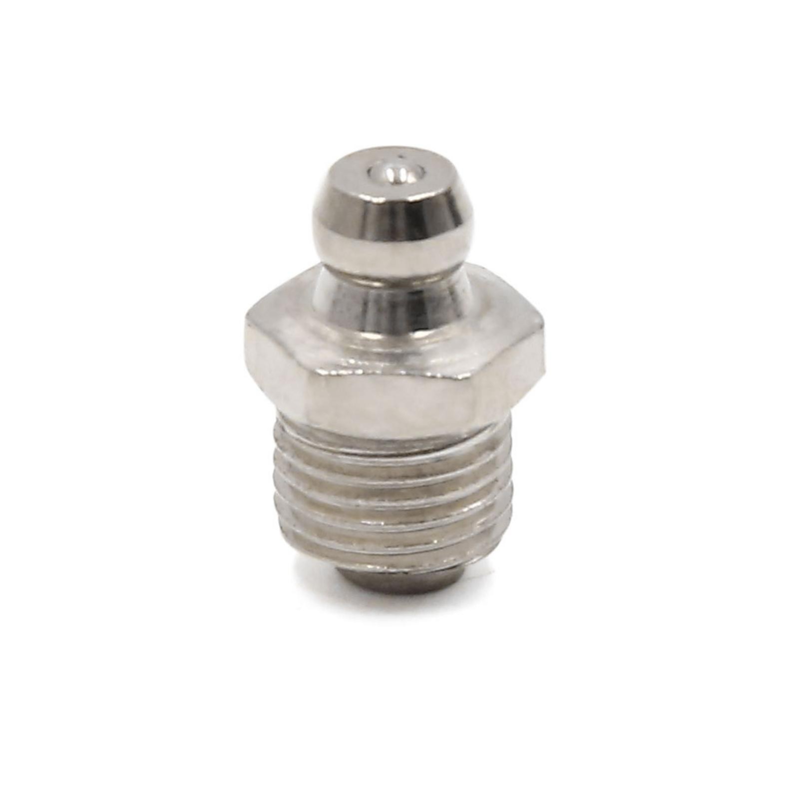 15 Pcs M10 x 1 Motorbike Car Nickel Plated Straight Grease Nipple Fitting
