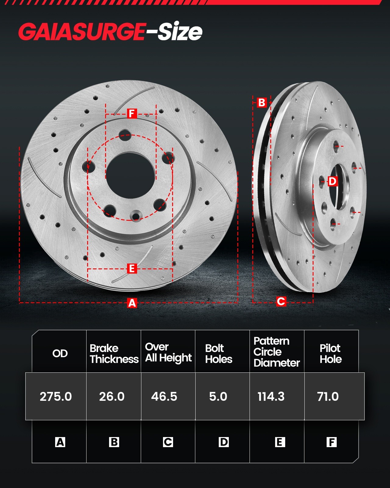 Front & Rear Disc Brake Rotors + Ceramic Brake Pads for Lincoln MKZ 2013-2016