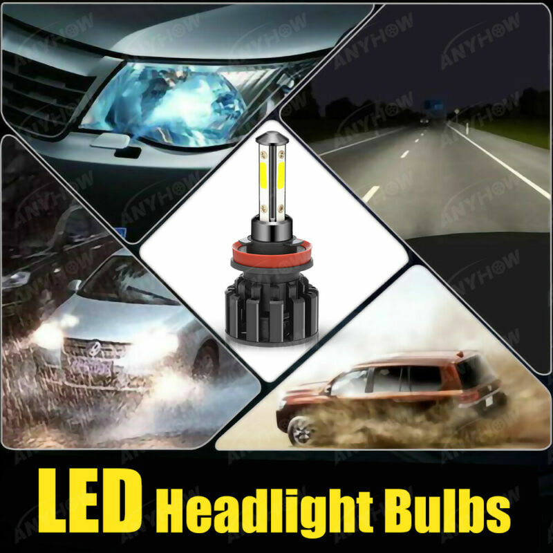 20PCS H11 6000K LED Headlight High Low Beam Bulb 120W 20000LM White DICN 4 Sides